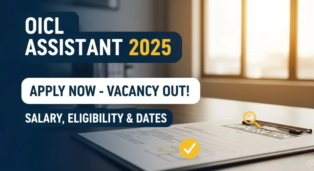 OICL Assistant Recruitment