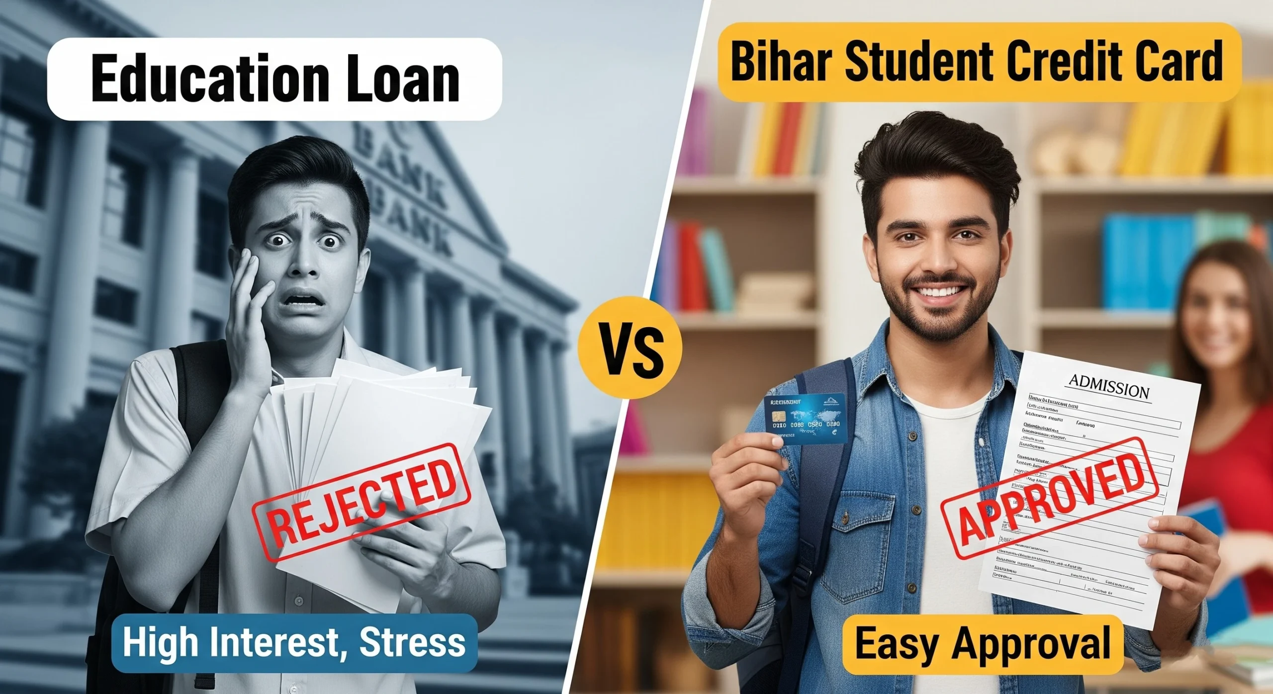 Read more about the article Education Loan vs Bihar Student Credit Card Yojana in 2025 – किसमें मिलेगा ज्यादा फायदा छात्रों को?