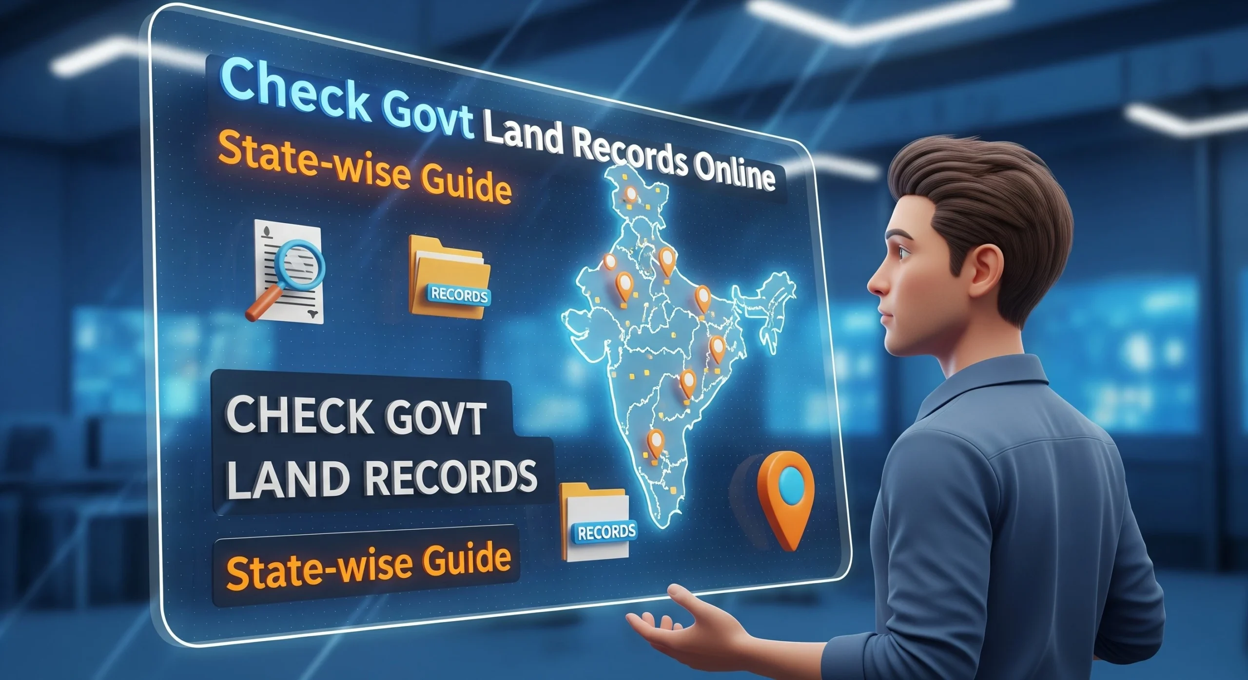 Read more about the article How to Check Govt Land Records Online :State wise Free Guide 2025