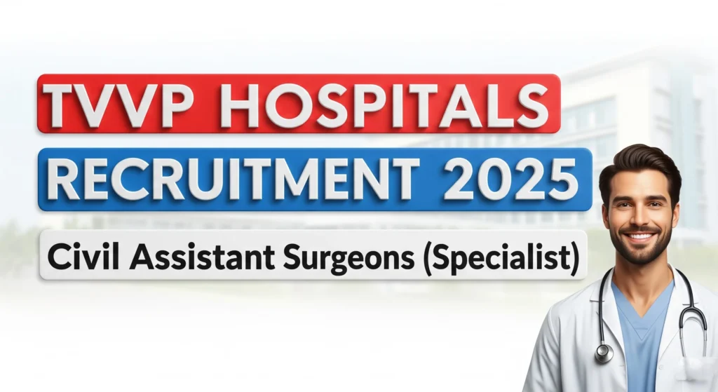 TVVP Hospitals Civil Assistant Surgeons Specialist Recruitment