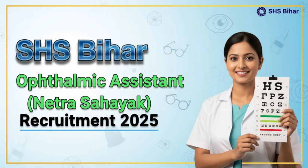 SHS Bihar Ophthalmic Assistant (Netra Sahayak) Recruitment 2025 | SHS बिहार नेत्र सहायक भर्ती 2025 - ऑनलाइन आवेदन करें