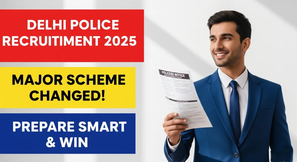Delhi Police Recruitment 2025: Major Scheme Changed! दिल्ली पुलिस भर्ती 2025: नए नियम और सुपरहिट तैयारी के टिप्स

