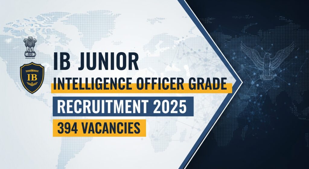 IB Junior Intelligence Officer Grade II Recruitment 2025