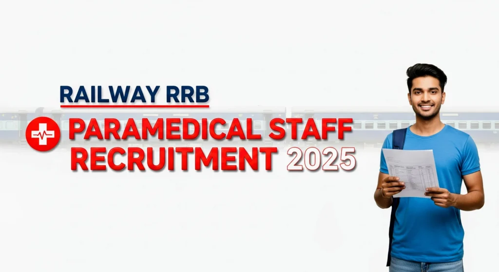Railway RRB Paramedical Staff Recruitment 2025 : रेलवे में नौकरी का Golden Chance, जानें पूरी डिटेल