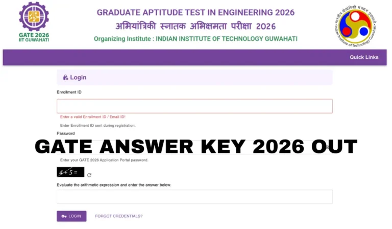 Read more about the article IIT GATE Answer Key 2026 Released – Download Answer Key & Response Sheet PDF