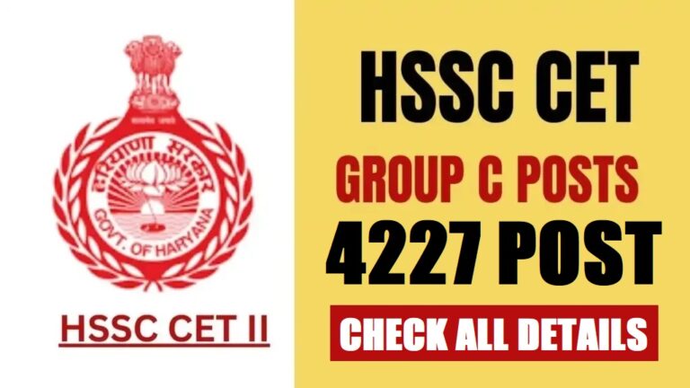 Read more about the article HSSC Group C Recruitment 2026 Apply Online for 4227 Posts